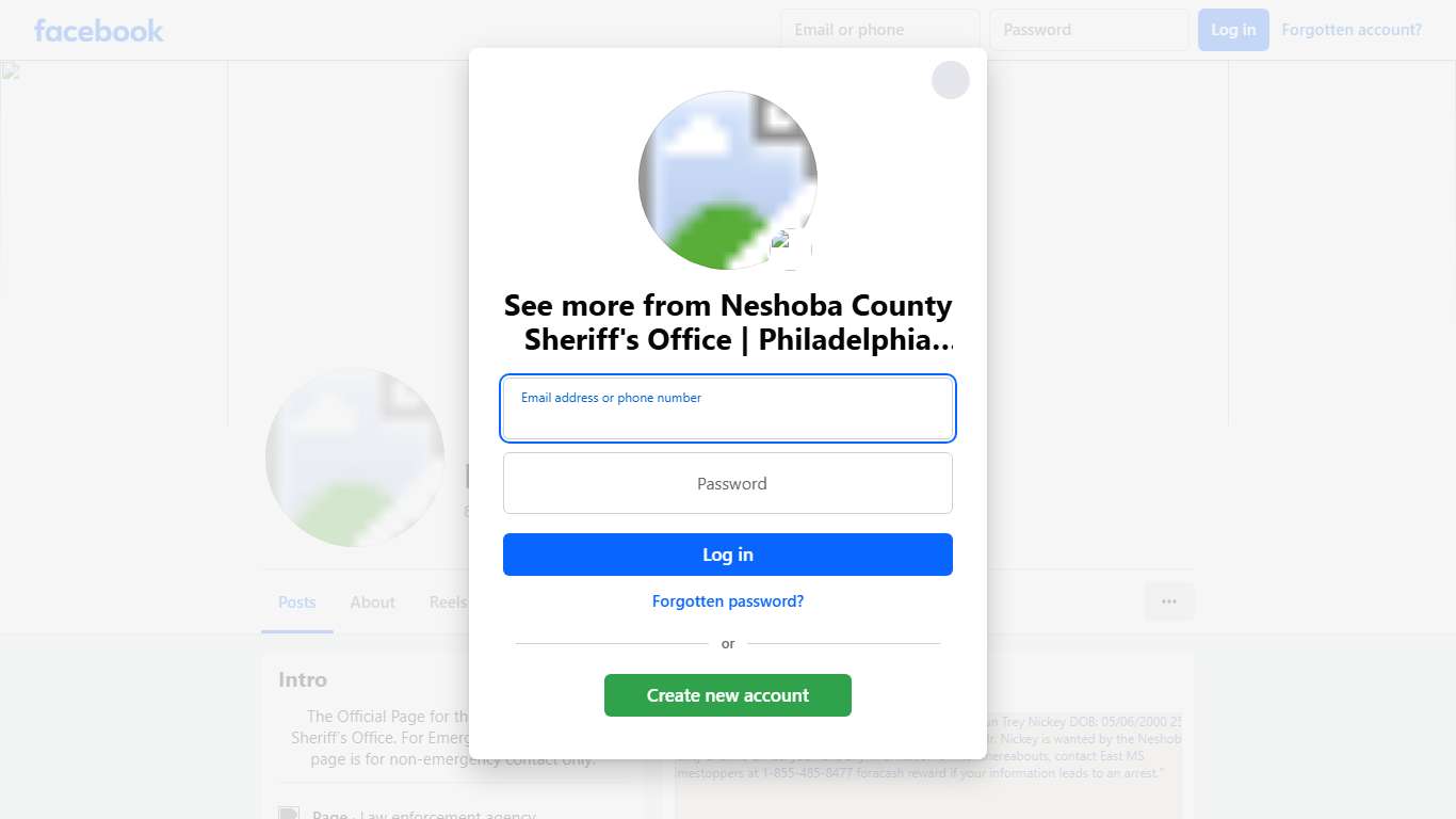Neshoba County Sheriff's Office Philadelphia MS Facebook